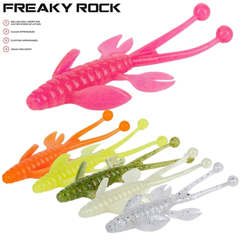 MOLIX Ultra Light Fishing Scented Soft Lure FREAKY ROCK 2”