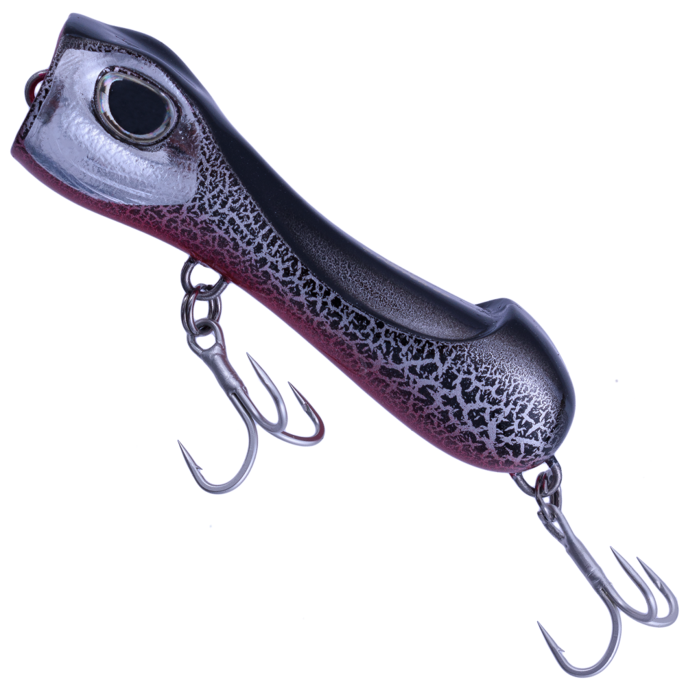 MOLIX Topwater Special Lure S-POPPER 65 - Black Crack
