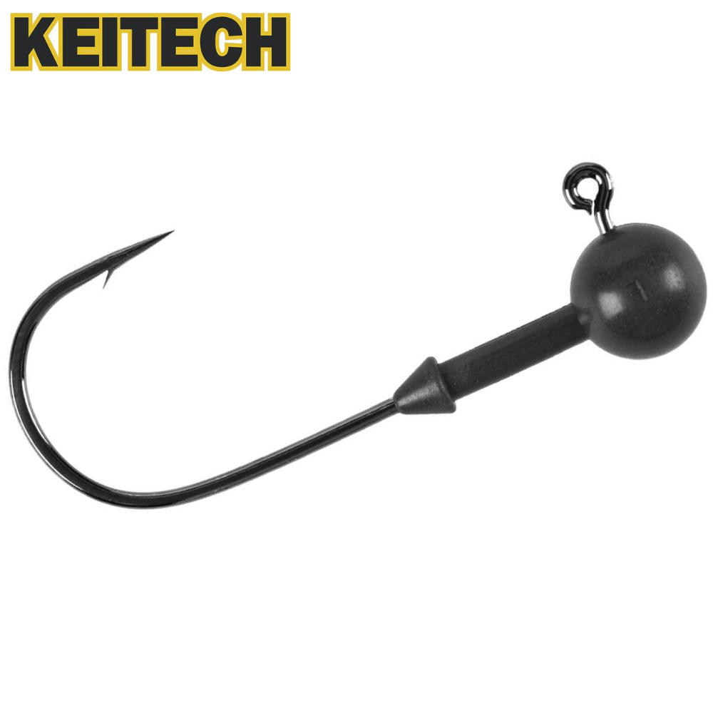 KEITECH Fishing Tungsten SUPER ROUND Jig Head Hook size #3