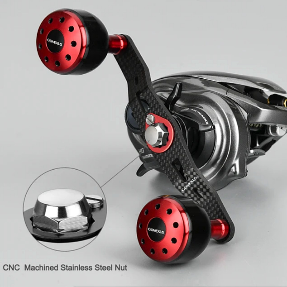GOMEXUS Fishing Reel's Custom Carbon Double Crank Handle DCS105
