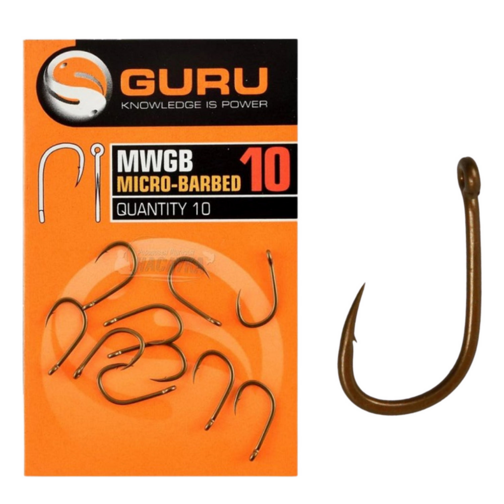 GURU Coarse Fishing MWG Hooks / Barbed, Eyed