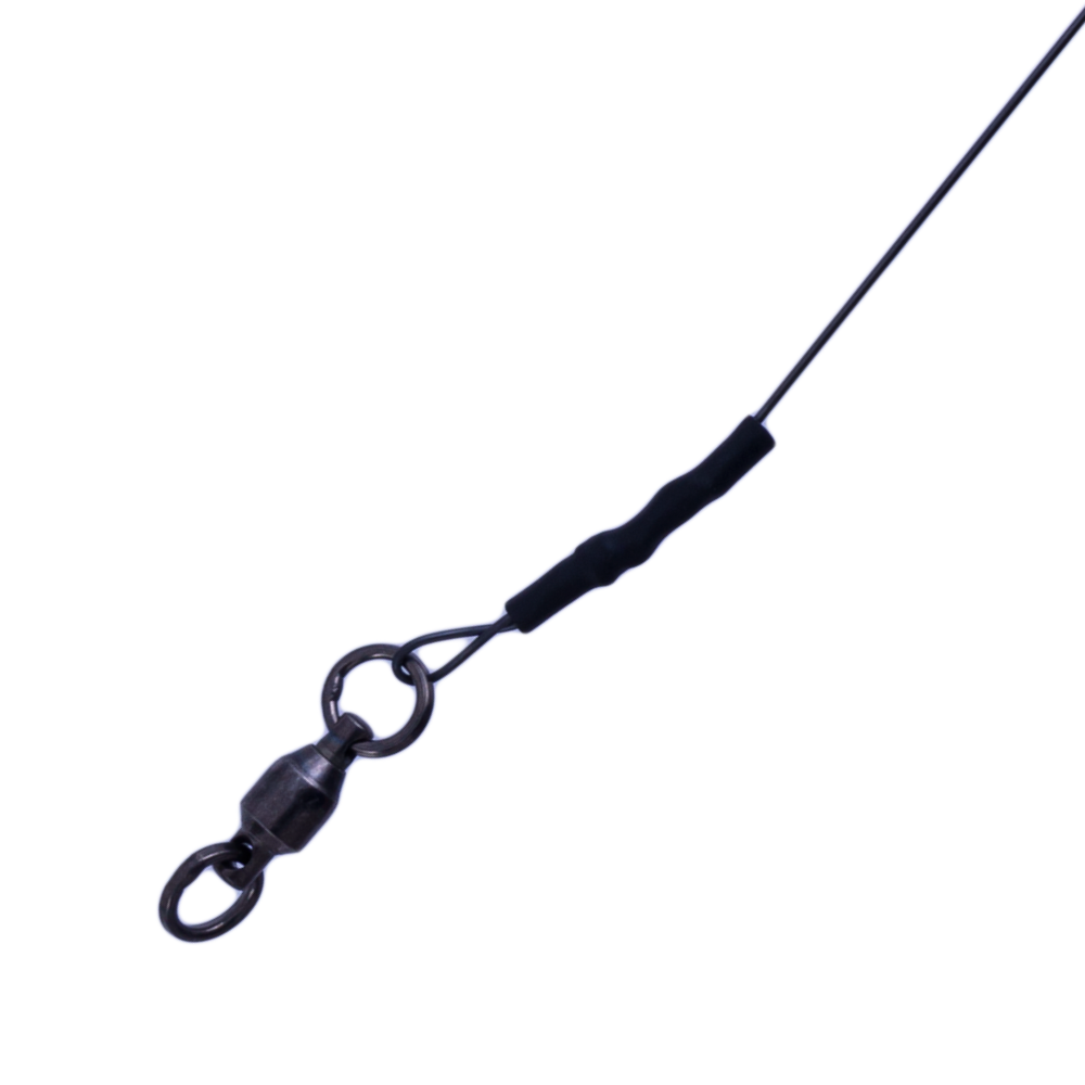 KNOT 2 KINKY Fishing Single Strand Stretch TITANIUM Wire Leader 6”  15lb/0.254mm