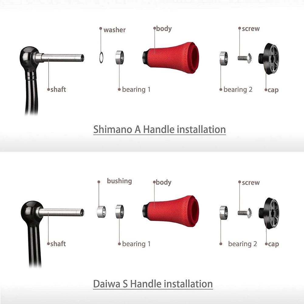 GOMEXUS Power Knob for Shimano Stradic Daiwa Ballistic LT Spinning Reel  Handle 
