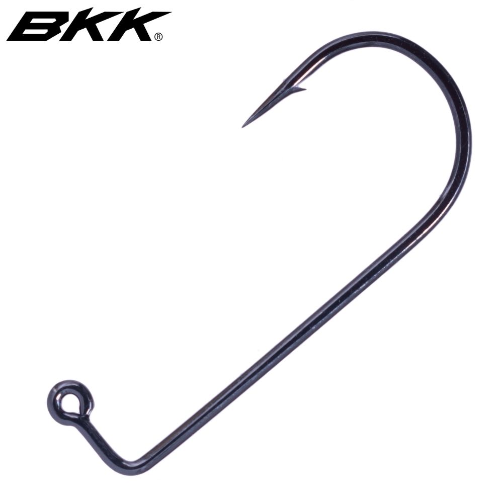 BKK Fishing Medium Wire Carbon Steel Jig Hook 9050-NP #2/0 100pcs