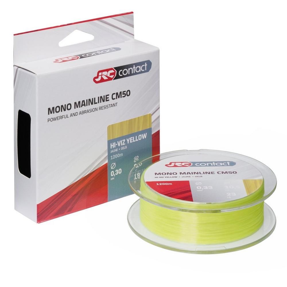 JRC Fishing Powerful And Abrasion Resistant Mono Mainline CM50 1200m/Hi-Viz  Yellow