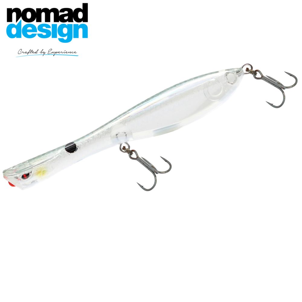 NOMAD DESIGN Topwater Pencil Popper Lure DARTWING 70 Holo Ghost Shad
