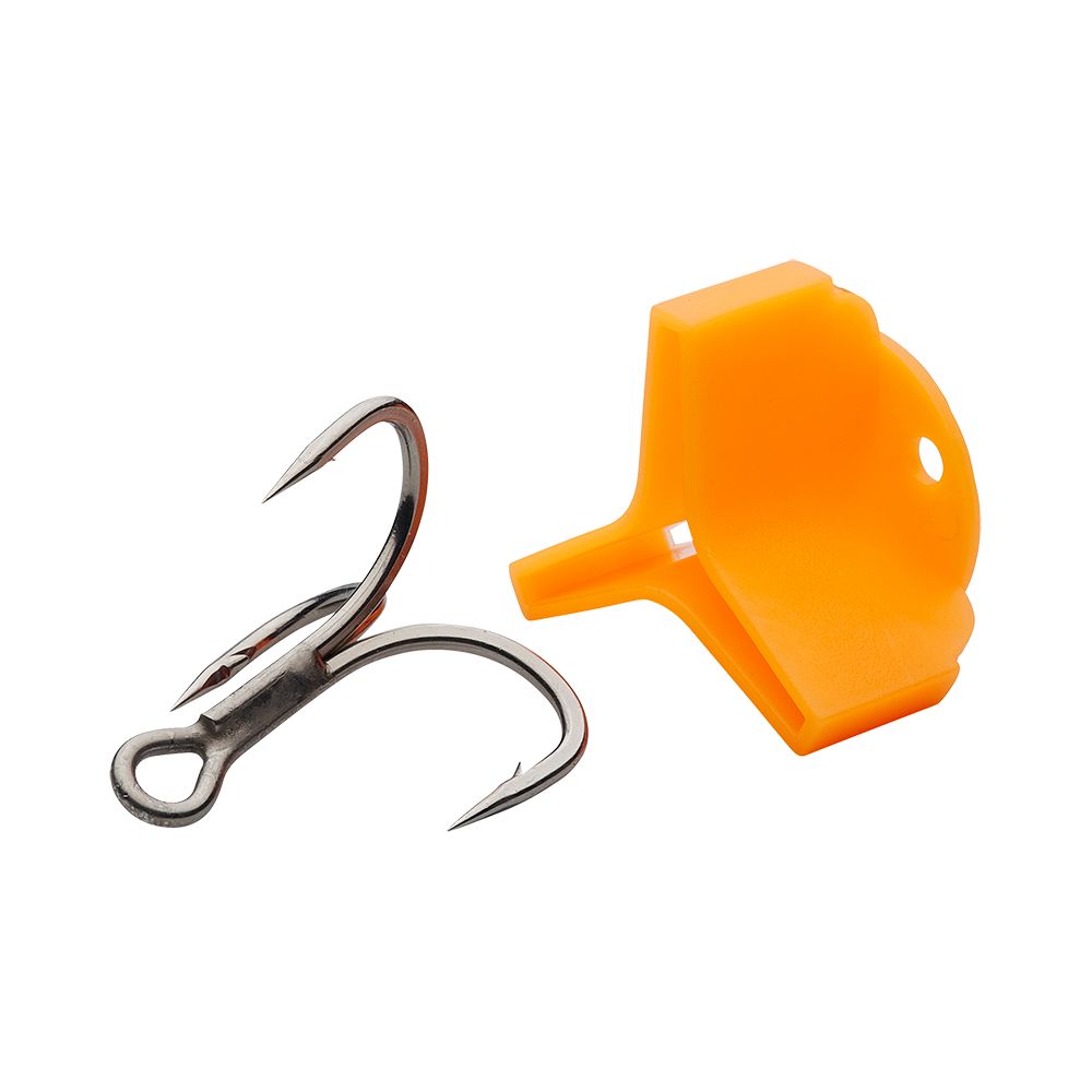 BKK Spear 21 UVO Treble Hooks UV Orange Coated Fishing Hooks